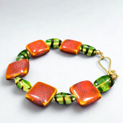 Bracelet "Verre & Flammes"