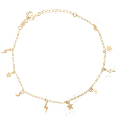 Chaine de cheville "Cosmos Doré"