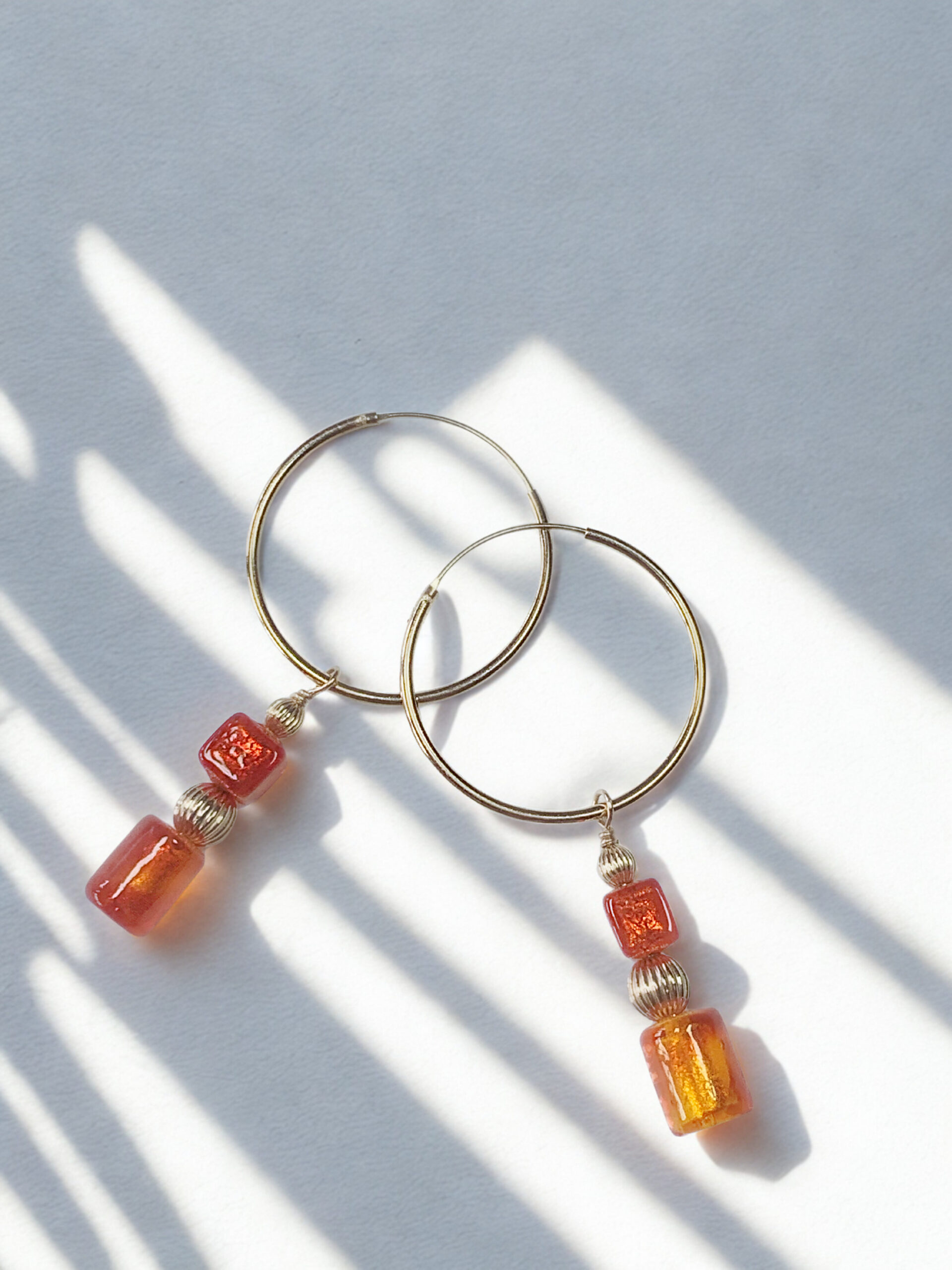 Boucles d'oreilles "Flamme Vénitienne"