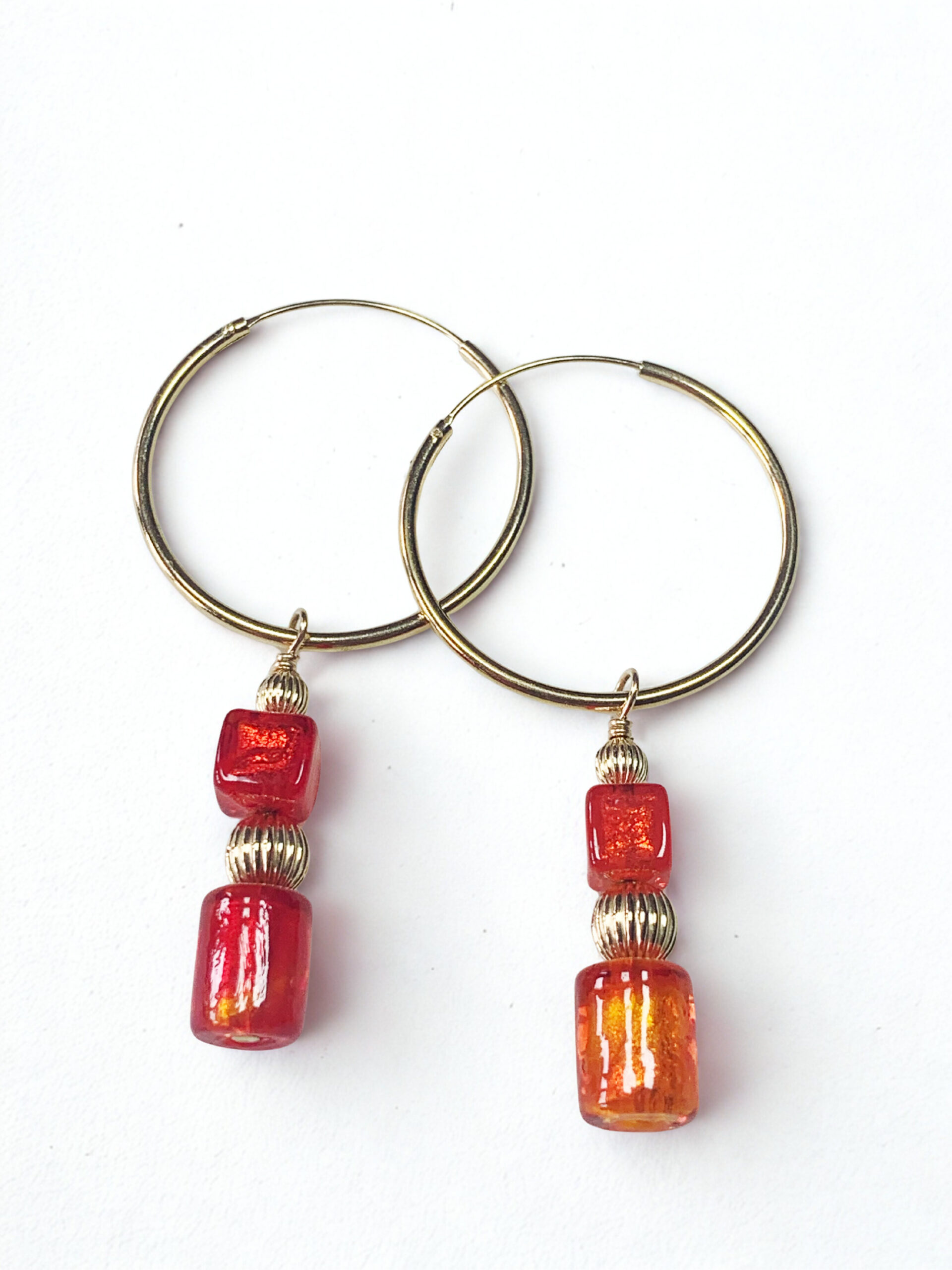 Boucles d'oreilles "Flamme Vénitienne" – Image 2