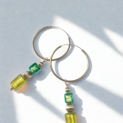 Boucles d'oreilles "Lumière d'Absinthe"