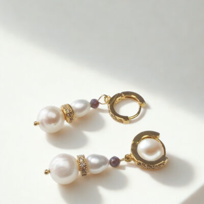 Boucles d'oreilles "Eclat Perlé"